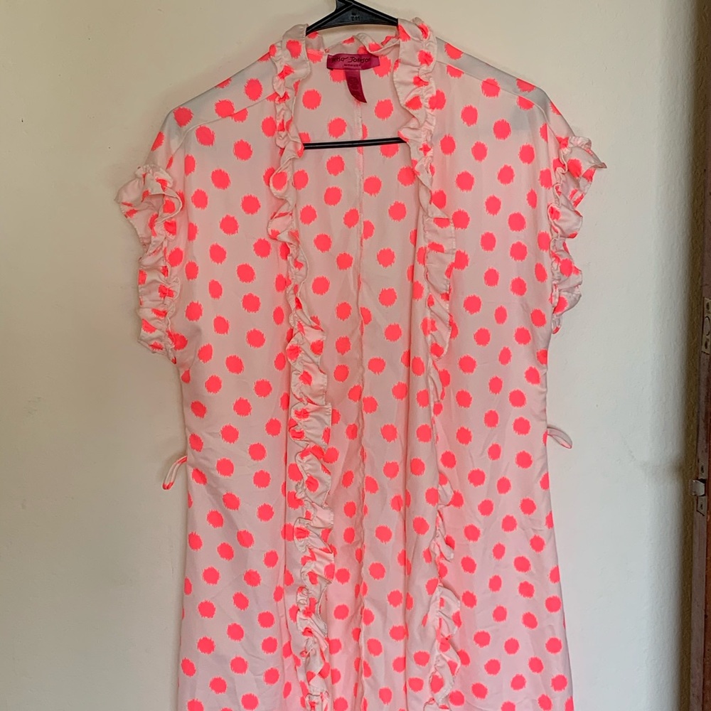 Betsy Johnson polka dot robe